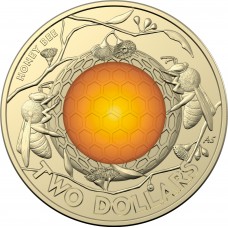 2022 $2 Australian Honey Bee Coin Uncirculated