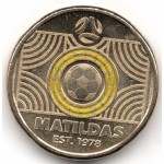 2023 $2 The Commbank Matildas Yellow Coloured Circle Coin