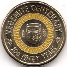 2023 $2 Vegemite Centenary 1923-2023 100 MITEY YEARS Uncirculated Coin