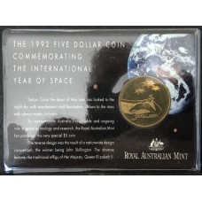 1992 $5 Year of Space