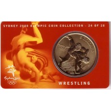 2000 $5 Wrestling Olympic Coin 24 of 28
