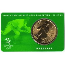 2000 $5 Baseball Olympic Coin 27 of 28