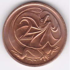 1975 2¢ Frilled Necked Lizard Uncirculated