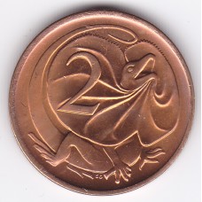 1976 2¢ Frilled Necked Lizard Uncirculated