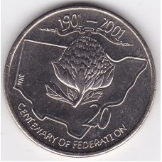2001 20¢ New South Wales Federation Uncirculated
