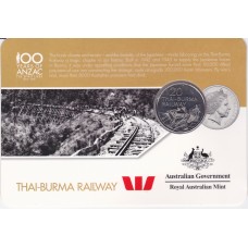 2016 20¢ Anzac To Afghanistan - Thai-Burma Railway Carded/Coin