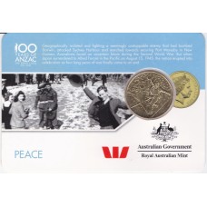 2016 25¢ Anzac To Afghanistan - Peace Carded/Coin