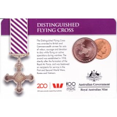 2017 25¢ Legends of the Anzacs - Distinguished Flying Cross Carded/Coin