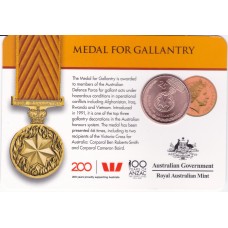 2017 25¢ Legends of the Anzacs - Medal for Gallantry Carded/Coin