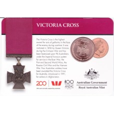 2017 25¢ Legends of the Anzacs - Victoria Cross Carded/Coin
