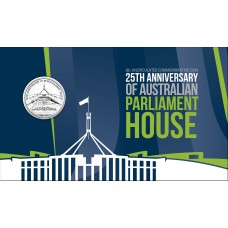 2013 20¢ 25th Anniversary of Australian Parliament House Carded/Coin