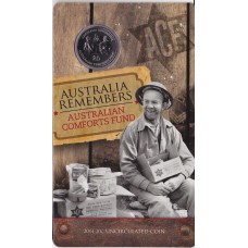 2014 20¢ Australia Remembers - Australian Comforts Fund Carded/Coin