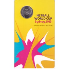 2015 20¢ Netball World Cup Carded/Coin