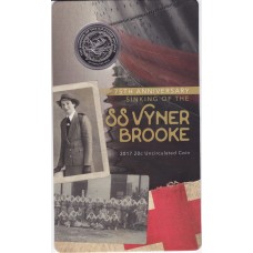2017 20¢ 75th Anniversary Of The Sinking Of The SS Vyner Brooke Carded/Coin