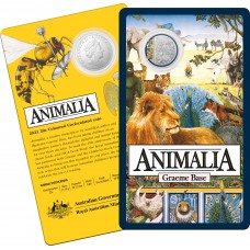 2021 20¢ 35th anniversary of Animalia Book Week Coloured Carded/Coin