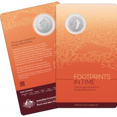 2021 20¢ Mungo Footprint Carded/Coin