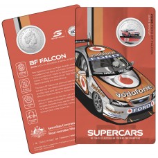 2020 50¢ 60 Years of Supercars - 2008 Ford BF Falcon Coloured Coin