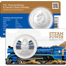 2022 50¢ Australian Steam Power Trains - Victorian Railways R711 ‘Spirit of Bendigo’ Coin/Card Uncirculated