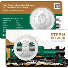 2022 50¢ Australian Steam Power Trains - WA Railways W 945 ‘Banksiadale’ Coin/Card Uncirculated