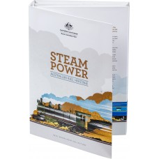 2022 Australia Steam Power Train 50c Complete 7-Coin Set and complete with Folder