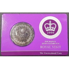 2006 50¢ Royal Visit Coin/Card Uncirculated