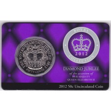 2012 50¢ Queen Elizabeth II's Diamond Jubilee Coin/Card