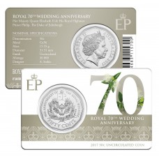 2017 50¢ Royal 70th Wedding Anniversary Coin/Card