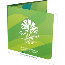 2018 50¢ Gold Coast XXI Commonwealth Games Gold Plated Coin/Card