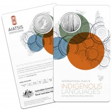 2019 50¢ International Year of Indigenous Languages Coin/Card