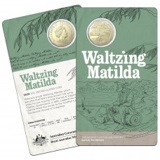 2020 50¢ Banjo Patterson - Waltzing Matilda Coin/Card Uncirculated