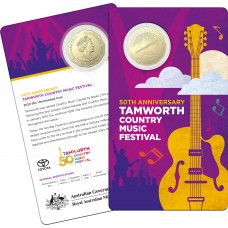 2022 50¢ 2022 50¢ 50th Anniversary of the Tamworth Country Music Festival Coin/Card Uncirculated