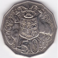 1989 50¢ Coat of Arms Specimen