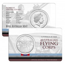 2014 50¢ Australia at War - Australian Flying Corps Coin/Card