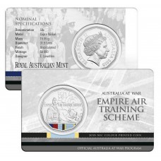 2015 50¢ Australia at War - Empire Air Training Scheme Coin/Card
