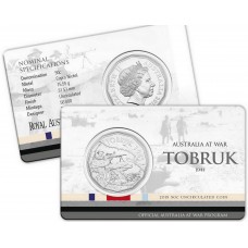 2015 50¢ Australia at War - Tobruk Coin/Card