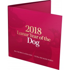 2018 50¢ Lunar Year of the Dog Tetra-decagon Coin/Card