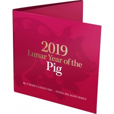 2019 50¢ Lunar Year of the Pig Tetra-decagon Coin/Card
