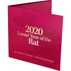 2020 50¢ Lunar Year of the Rat Tetra-decagon Coin/Card Uncirculated