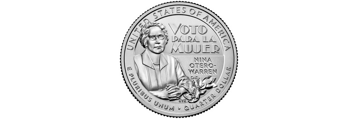 2022 US American Women Quarters Nina Otero-Warren Coin