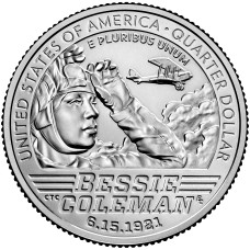 2023 US American Women Quarters Bessie Coleman Coin