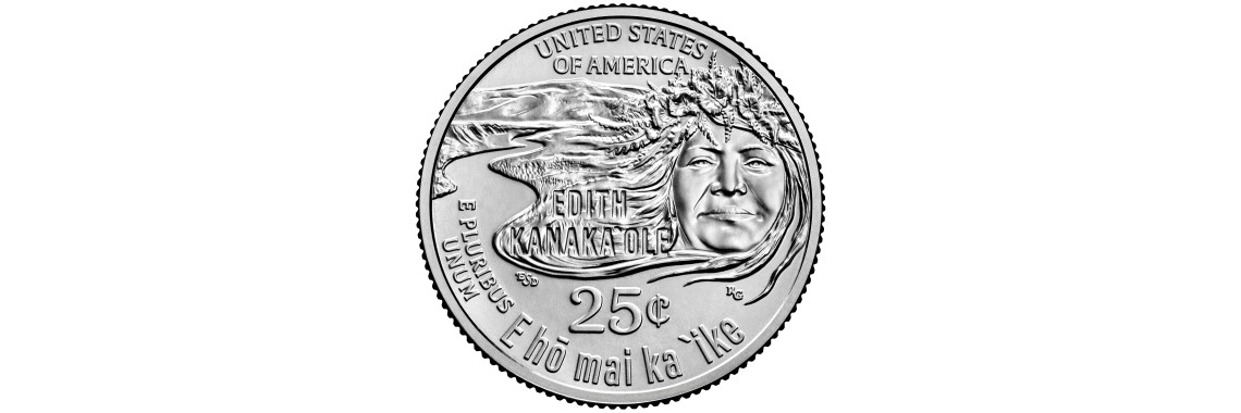 2023 US American Women Quarters Edith Kanaka'ole Coin