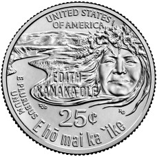 2023 US American Women Quarters Edith Kanaka'ole Coin