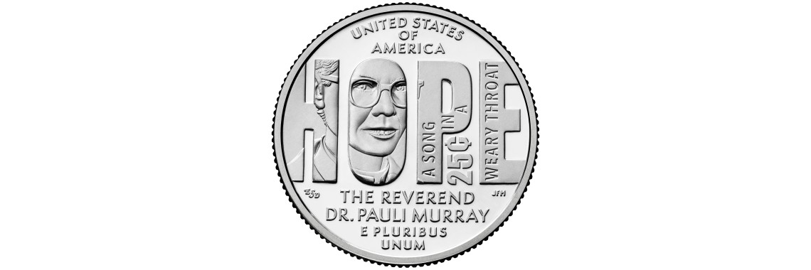 2024 US American Women Quarters Pauli Murray Coin