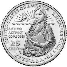 2024 US American Women Quarters Zitkala-Ša Coin 2024 US American Women Quarters Zitkala-Ša Coin