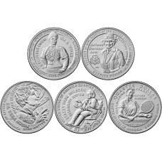 2025 US American Women Quarters Five Coins Uncirculated Straight from the US Mint