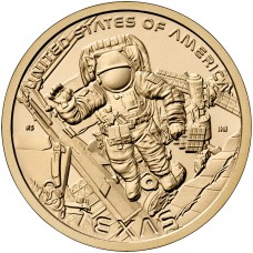 2025 American Innovation $1 - Texas - Outside The International Space Station Uncirculated Coin