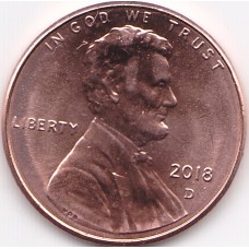 2018 US Lincoln 1 Cent The Union Shield - D
