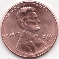 2019 US Lincoln 1 Cent The Union Shield - D