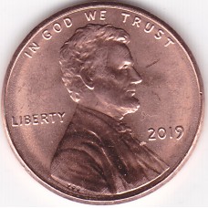 2019 US Lincoln 1 Cent The Union Shield