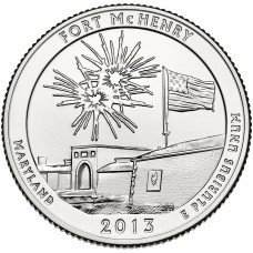 2013 US Beautiful Quarters Fort McHenry National Monument and Historic Shrine